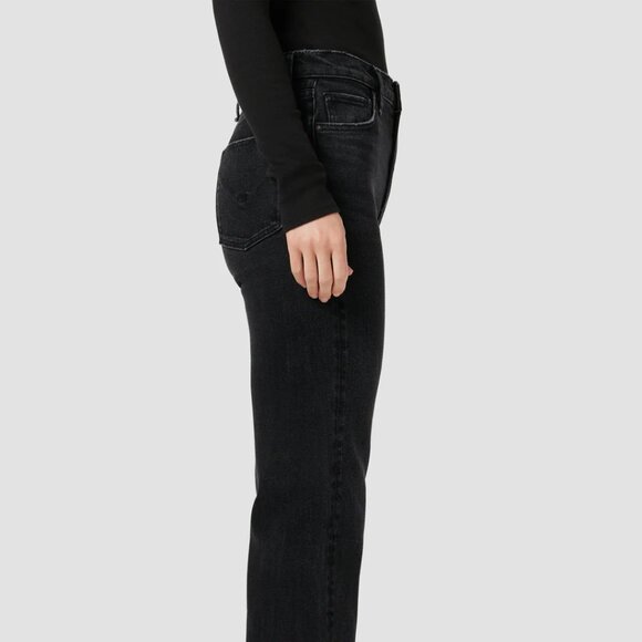 Hudson Remi High-Rise Straight Ankle Jean, Black - Picture 2 of 7